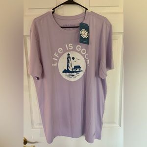 Life is Good Lighthouse Tee Shirt size Large